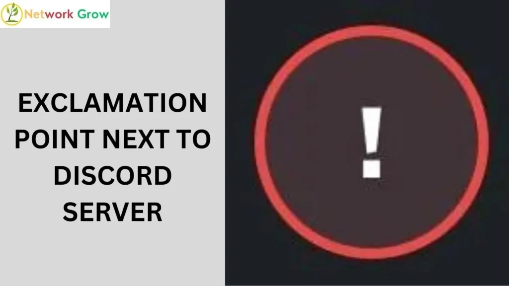 Exclamation Point Next to Discord Server