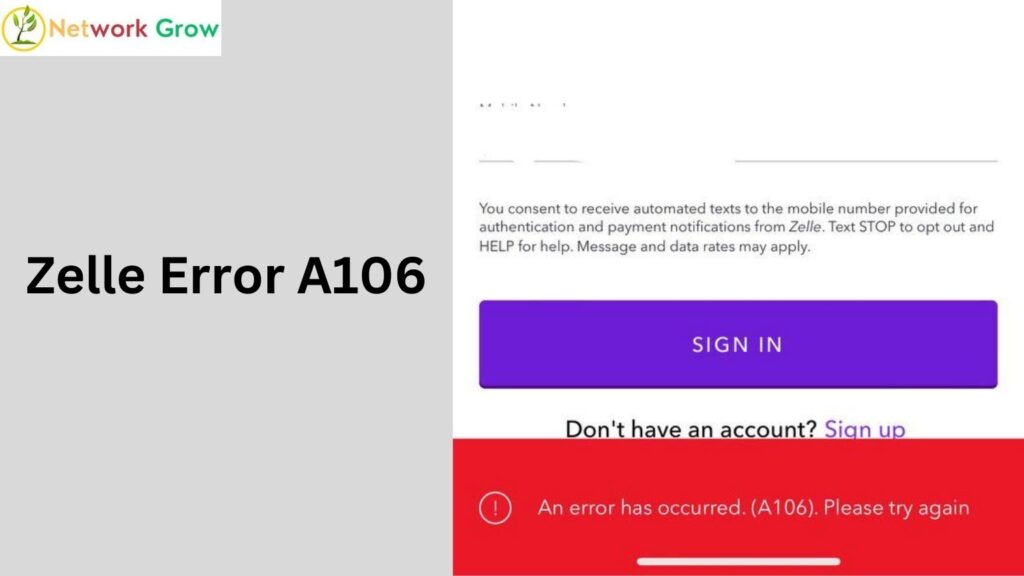 Zelle Error A106